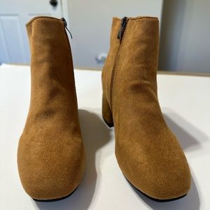 2-Shein 2-inch Brown Ankle Boots